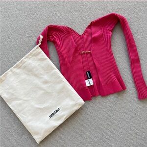 JACQUEMUS PINK LA MAILLE PRALU LONGUE Size 32/XXS